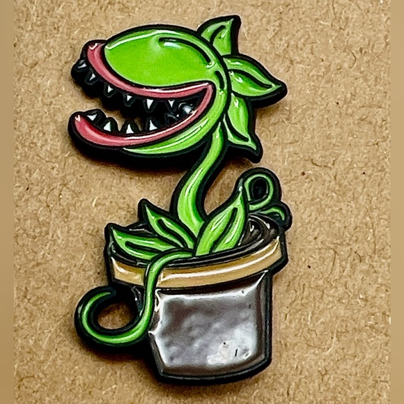 None Accessories - Audrey II Enamel Pin – Little Shop of Horrors Inspired Collectible